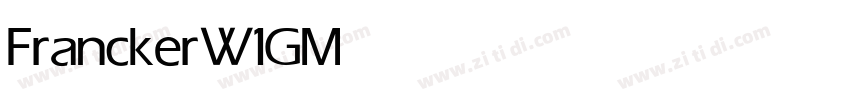 FranckerW1G Medium字体转换